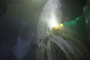辽阳消防水池堵漏现场